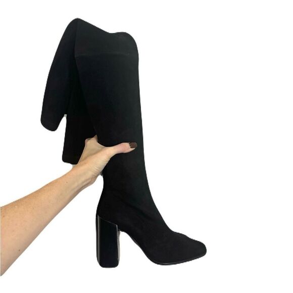 NEW STAUD PAZ Over Knee Boot in black suede - Picture 7 of 9